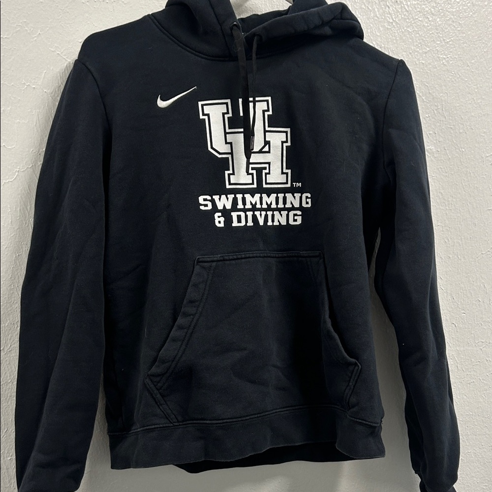 Nike Black Hoodie with White Logo